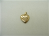 14k Yellow Gold Diamond Lock Heart Pendant