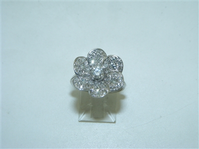 Vintage Beautiful Diamond Flower Ring