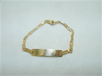 Multi Gold color ID bracelet