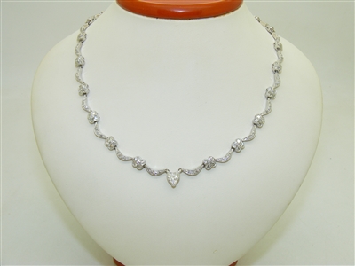Gorgeous Diamond Tennis Necklace