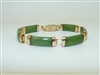 Vintage 14k Rose Gold Taiwan Jade bracelet