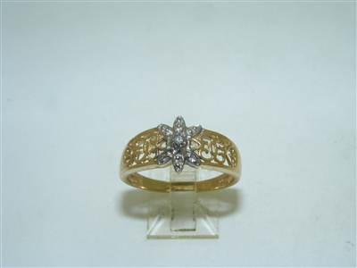 14k Yellow gold Diamond Ring