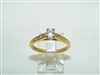 18k Yellow Gold Women's Diamond Engagement Ring