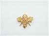 14k Yellow Gold Bee Diamond pin