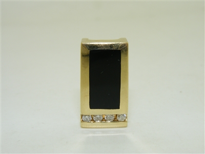 Gorgeous Onyx Diamond Pendant