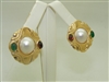 French Clip Yellow Gold Earrings