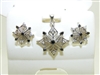 Beautiful Snowflake Pendant & Earring Set