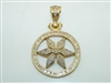 Six Star Diamond Pendant