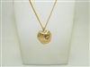 14k Yellow Gold Apple Pendant Necklace