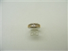 14k Two Tone Yellow & White Gold Diamond Ring