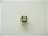 Vintage 1960's 14k Yellow Gold Mens Face Carved Onyx Ring