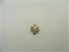 14k Two-Tone Gold Diamond Heart Pendant