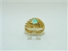 18k Yellow Gold Emerald Ring