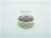 14k White gold Pink Stone Ring