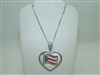 925 Sterling Silver Puerto Rico pendant with chain