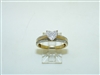Yellow Gold Natural Diamond Heart Ring