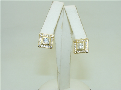10k Yellow Gold French Clip Earrings