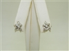 Sterling silver diamond earrings
