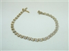 10k Yellow gold Tennis Bracelet
