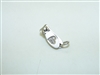 14k White Gold Diamond Nail Clipper