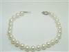 14k White Gold Pearl Bracelet