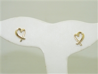 Tiffany & Co Heart Yellow Gold Earrings