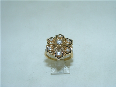 Beautiful Diamond Flower shaped ring