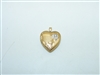 14k Yellow Gold Heart Pendant Locket