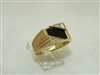 Diamond & Onyx 14k Yellow Gold Ring