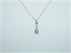 10k White Gold Diamond Necklace