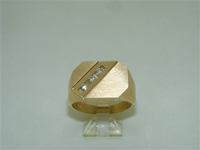 Men's Diamond Signet ring