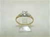 Vintage 14k Yellow & White Gold Engagement Ring