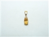 Yellow Gold Gold Topaz Pendant