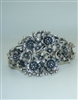 Vintage 925 Sterling Silver Flower Open Bracelet
