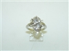 14k White Gold Diamond Open Setting Ring