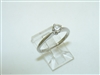 14k White Gold Solitary Diamond Ring