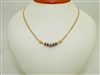 14k yellow Gold Bismarck chain Diamond & Ruby