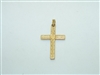14k Yellow Gold Cross