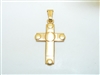 18k yellow gold cross pendant