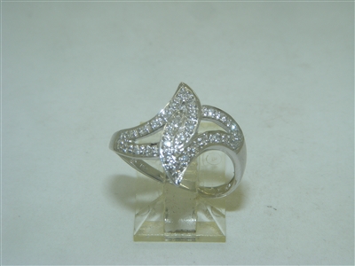 Unique Diamond White Gold Ring