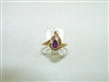 14k Yellow gold Diamond Ruby Ring