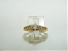 14k Yellow Gold Diamond Engagement Marquise Ring