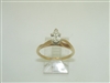 14k Yellow Gold Diamond Marquise Engagement Ring
