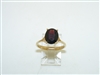 14k Yellow Gold Garnet Ring