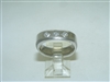 14k White Gold Diamond ring for men