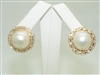 14k Yellow Gold Gorgeous Pearl Earring
