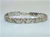 Sterling Silver X and O's Hugs and Kisses Bracelet