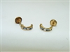 18k Yellow Gold Baby Earrings