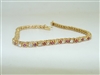Beautiful Diamond & Ruby Tennis Bracelet