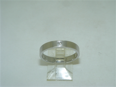 White Gold Single Diamond Ring For Men